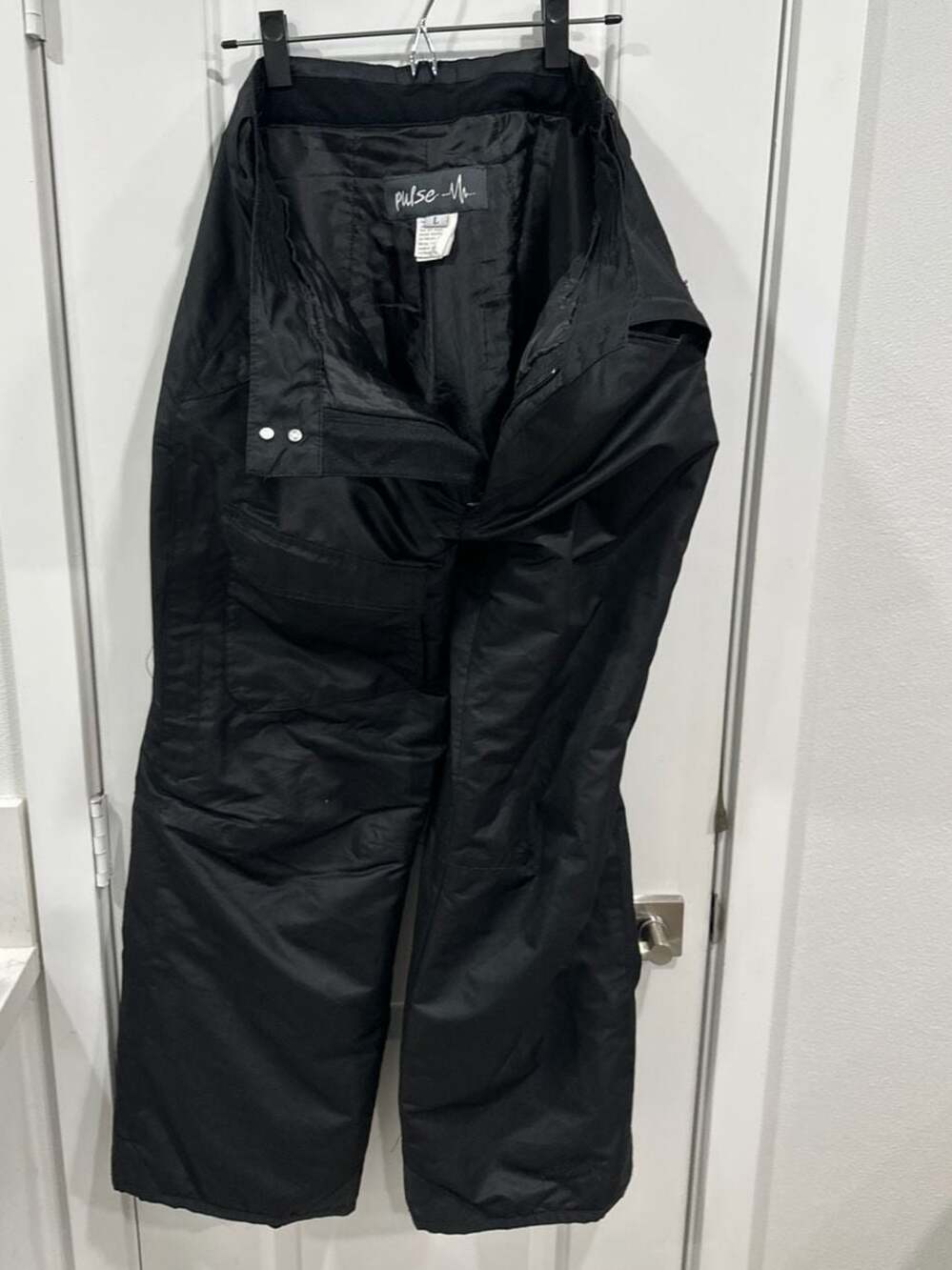 Pulse Men's Black Insulated Snow Ski Pants Size Large